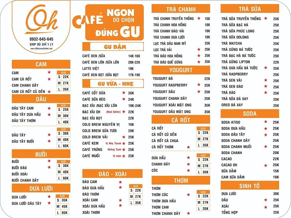 Oh Juices Coffee đong đầy yêu thương trong từng góc nhỏ