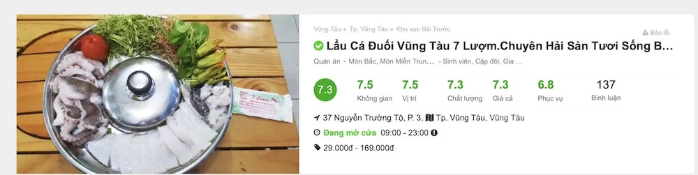 Quán ăn hải sản 7 Lượm – Không gian ăn uống siêu to khổng lồ giữa trung tâm Vũng Tàu