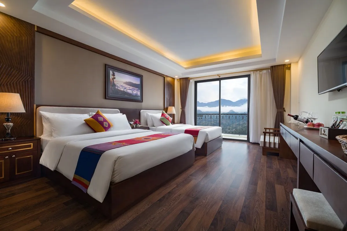 The View Sapa Hotel với tầm nhìn dãy núi Hoàng Liên Sơn hùng vĩ