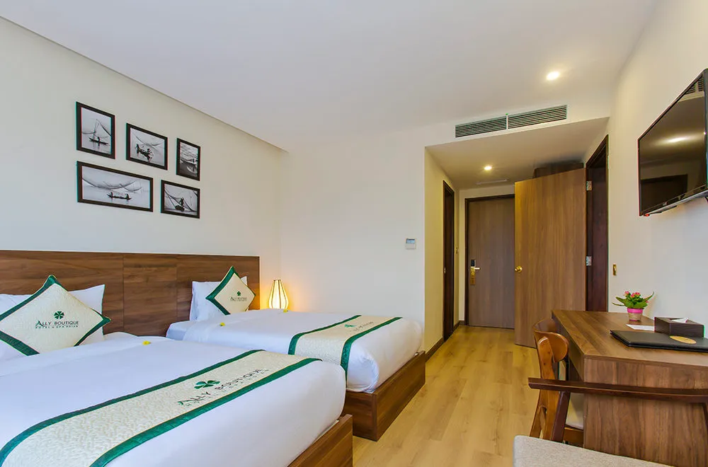 Ally Beach Boutique Hotel Hoi An – Vẻ đẹp nội thất tối giản của khách sạn 4 sao Hội An