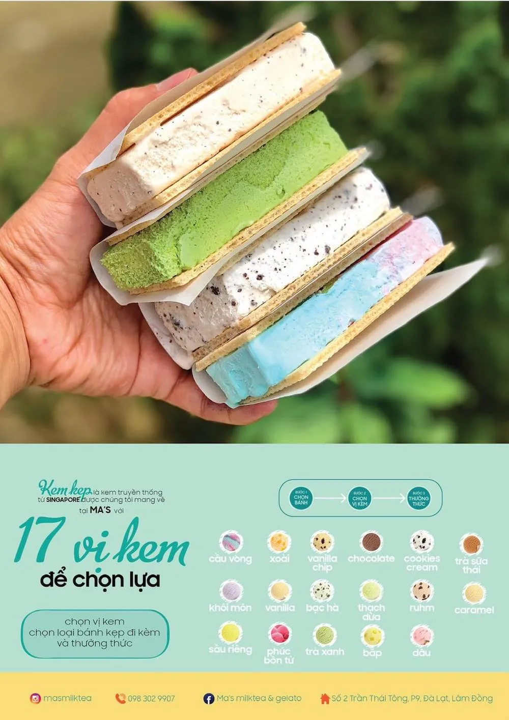 Cùng Ma’s Milktea & Gelato đi ăn kem Ý tại Nhật Bản ở thành phố Đà Lạt