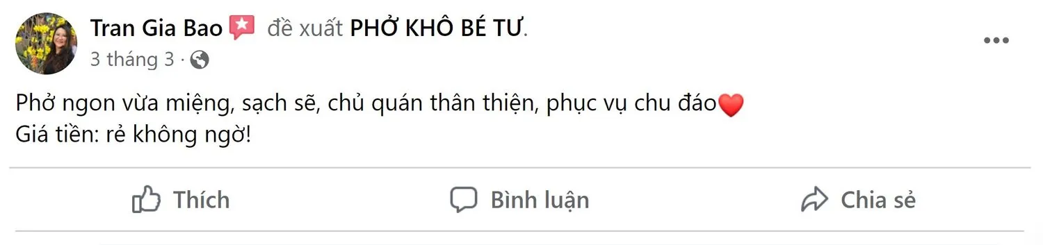 Khám phá Phở khô Bé Tư, điểm đến ẩm thực thú vị ở Pleiku