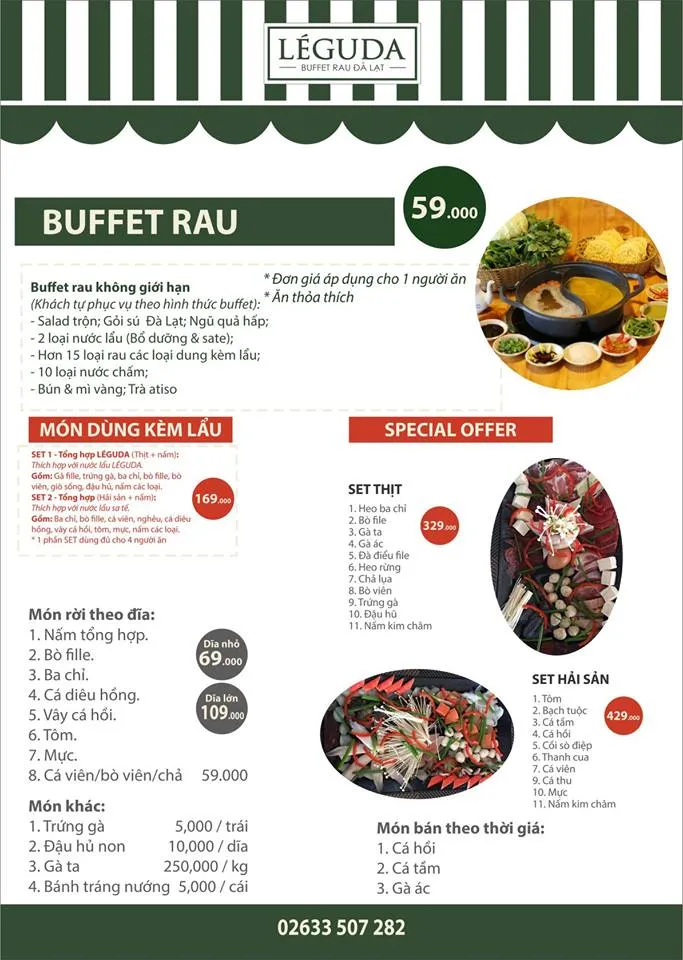 Khám phá thiên đường rau sạch ở nhà hàng buffet rau LEGUDA Đà Lạt