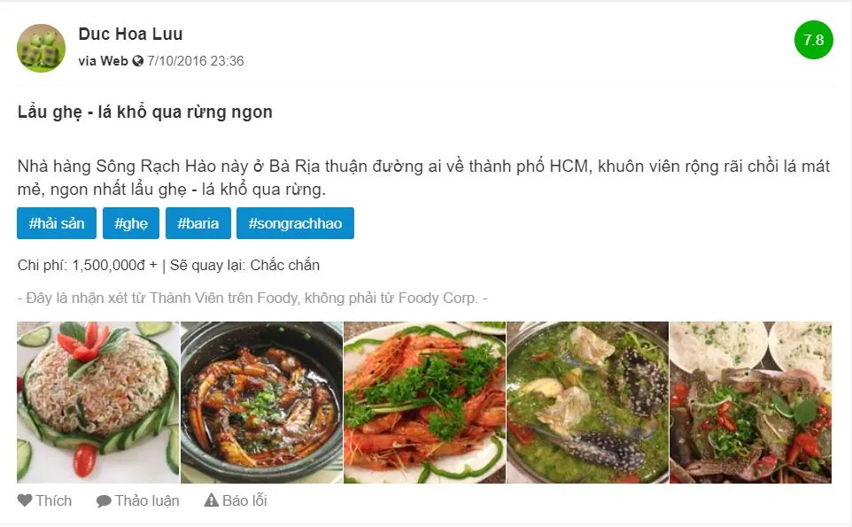 Lạc về miền quê sông nước tại nhà hàng Sông Rạch Hào