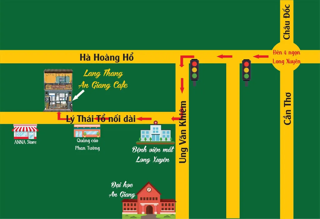 Lang Thang An Giang Cafe, chốn hội họp của team xê dịch