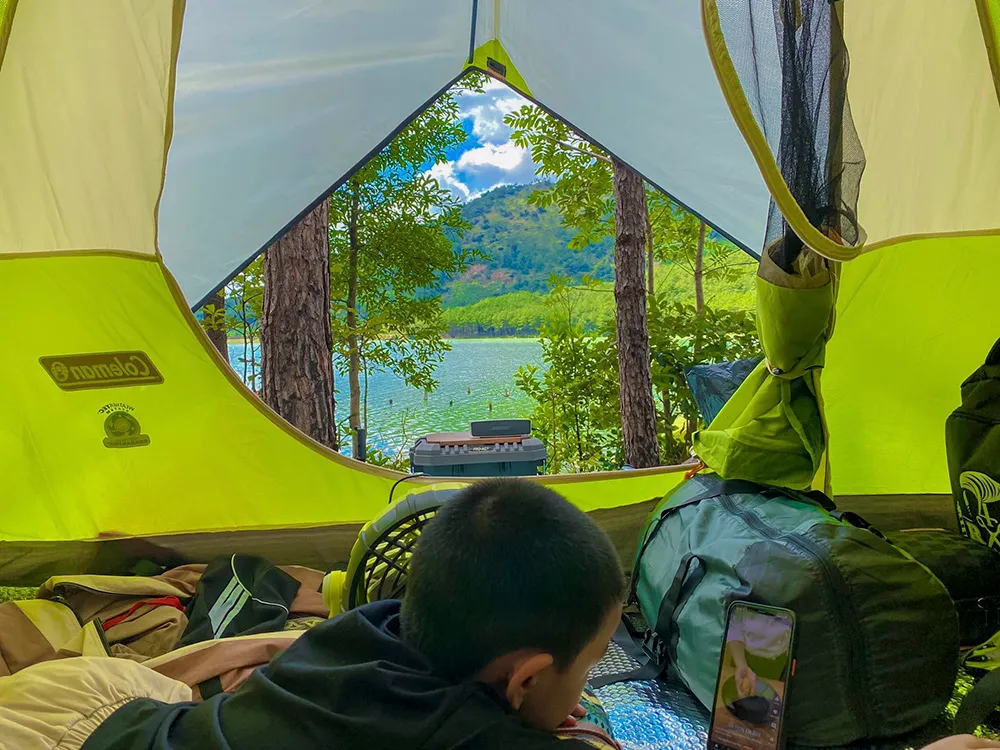 Một ngày camping hồ nước Tiên Sơn cùng Đào Phúc Quang Vũ