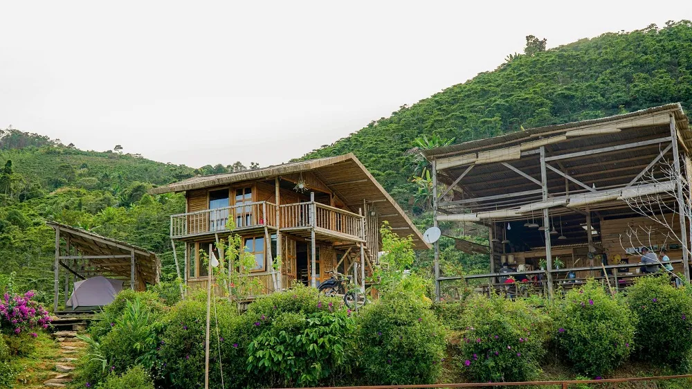 Ngất ngây tại Up Base Camp với khung cảnh núi rừng thơ mộng