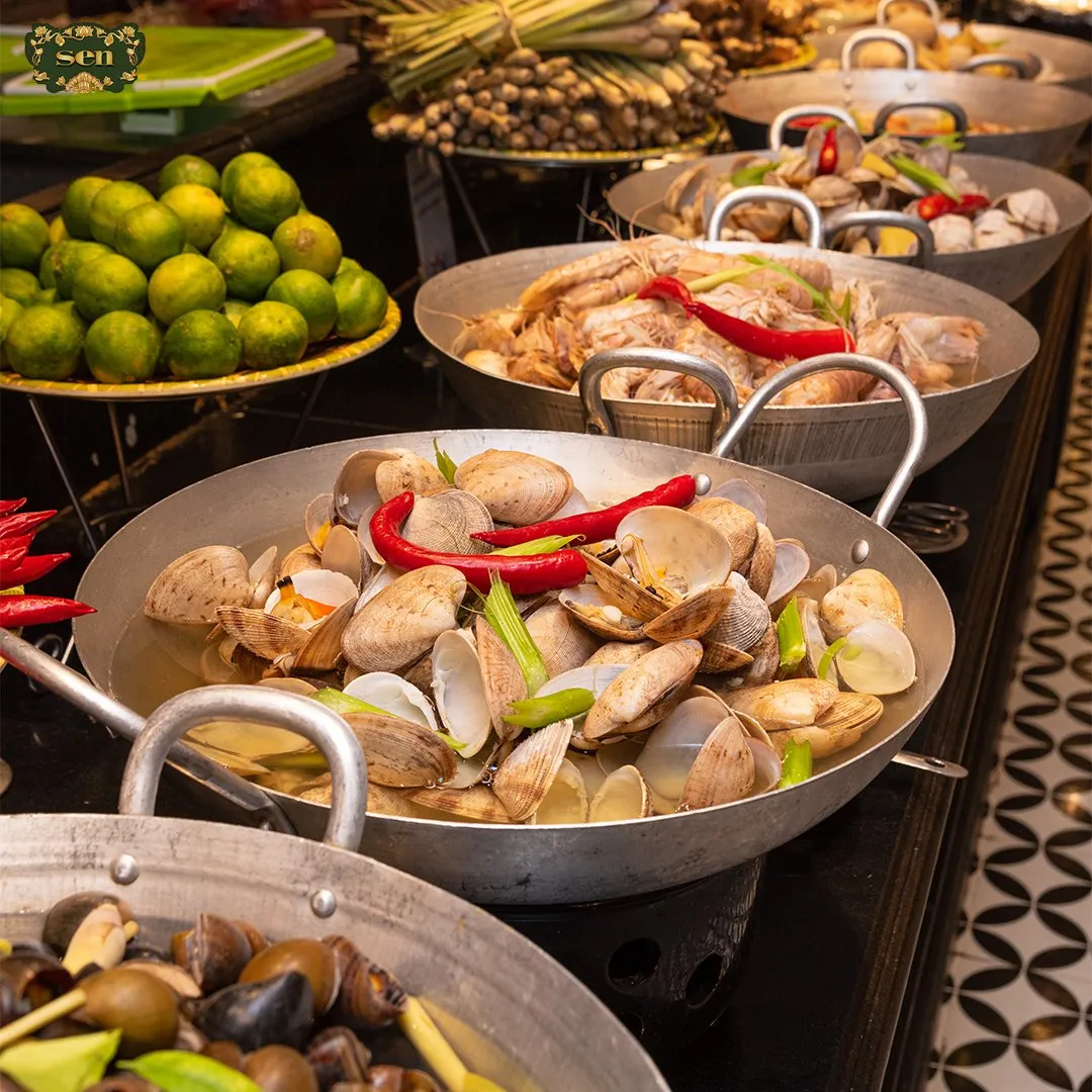 Nhà hàng Buffet Sen 60 Lý Thái Tổ chanh sả trong lòng thủ đô