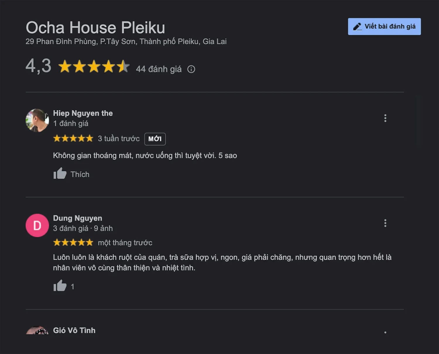 Ocha House Pleiku, tụ điểm họp mặt lý tưởng cho hội bạn thân