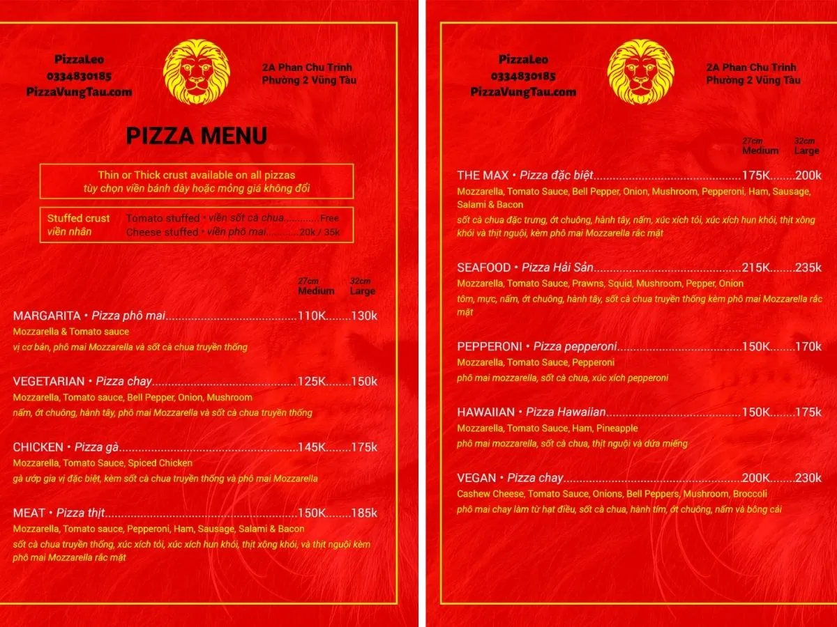 Pizza Leo – Chuẩn vị Ý, ngon hết ý