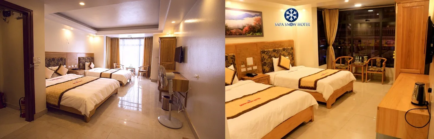 Sapa Snow Hotel – Khám phá không gian khách sạn 3 sao ngay trung tâm Sapa giá siêu yêu