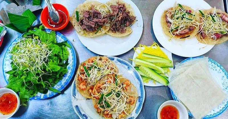 Top 6 quán bánh xèo tôm nhảy Quy Nhơn chuẩn vị giòn thơm